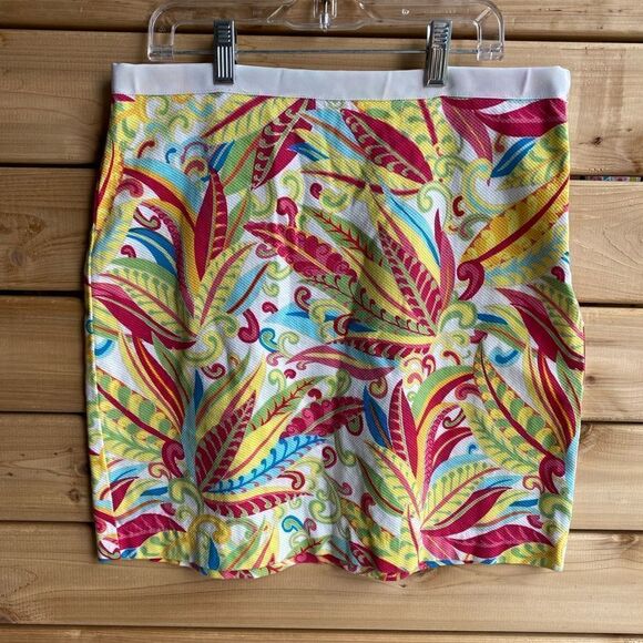 Tommy Hilfiger Botanical Design Stretch Mini Skirt - Picture 1 of 6